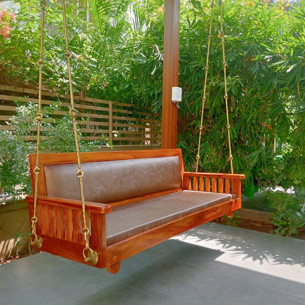 Hanging Wooden Swing 